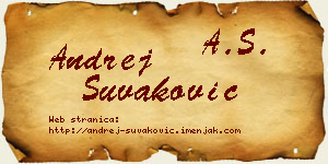 Andrej Šuvaković vizit kartica